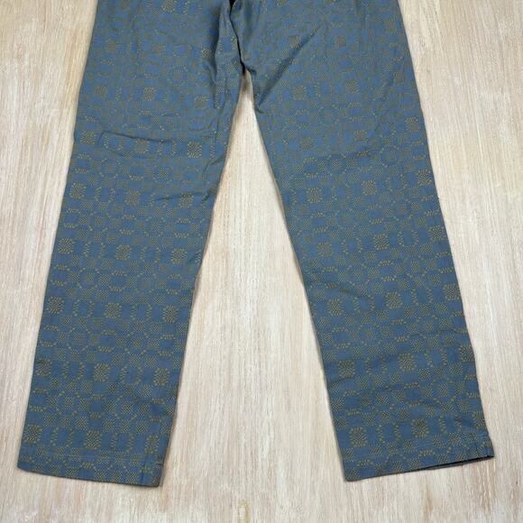 NWT Cobalt2Cobalt Geometric Texture Pattern Artisanal High Waist Pull On Pants 6 - Picture 8 of 14